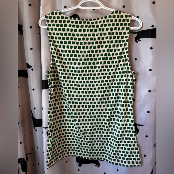 Banana Republic Green and White Sleeveless Top - Picture 3 of 4